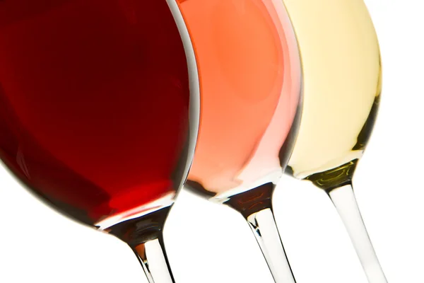 Three wine glasses — Stock Photo, Image