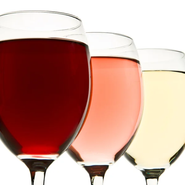 Three wine glasses Stock Picture
