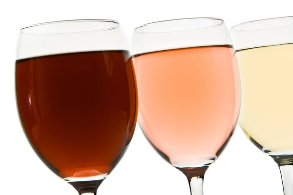Three wine glasses Stock Photo