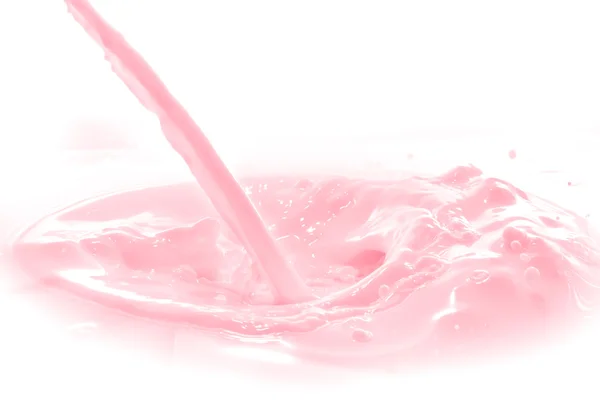 Strawberry susu percikan — Stok Foto