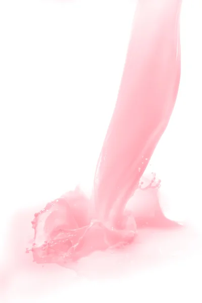 Spruzzi di latte alla fragola — Foto Stock
