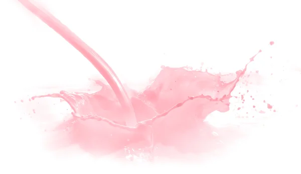 Salpicadura de leche de fresa —  Fotos de Stock