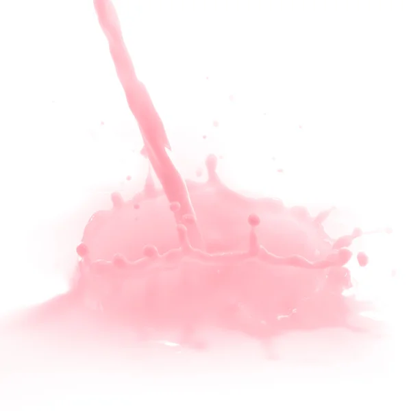 Strawberry milk splash — Stock Photo, Image
