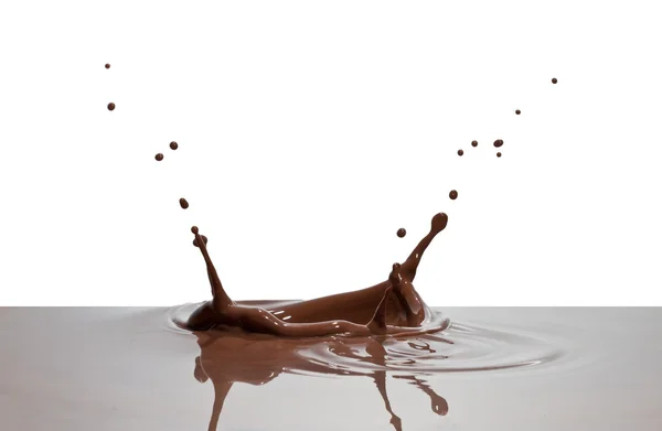 Éclaboussure de chocolat — Photo