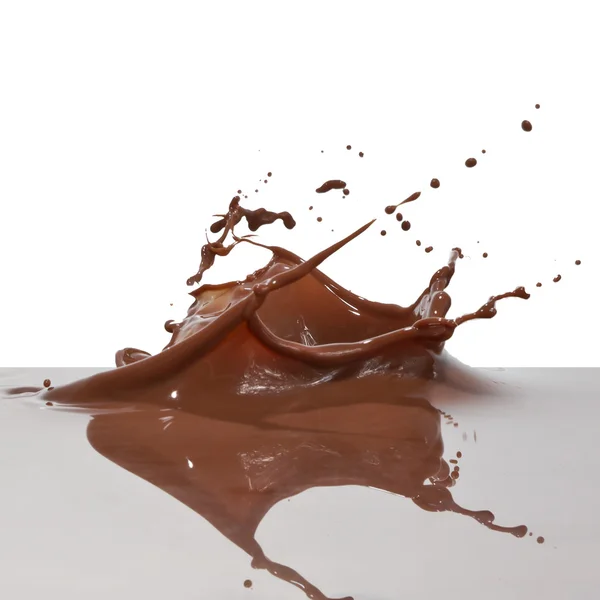 Salpicos de chocolate — Fotografia de Stock