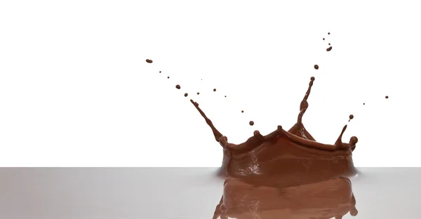Éclaboussure de chocolat — Photo