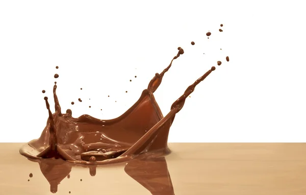 Salpicos de chocolate — Fotografia de Stock
