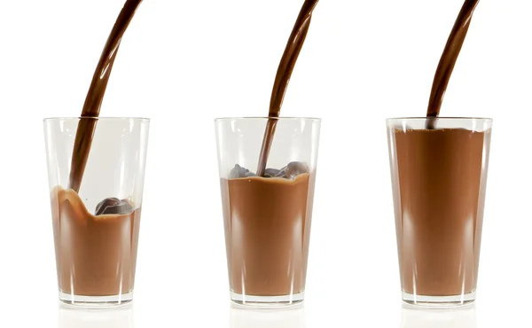 巧克力牛奶 — 图库照片