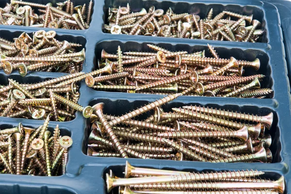 Background from set of screws — Stock Photo, Image