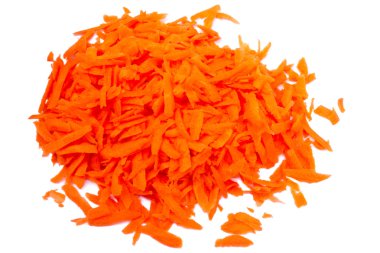 Grated carrots for a vegetarian salad clipart