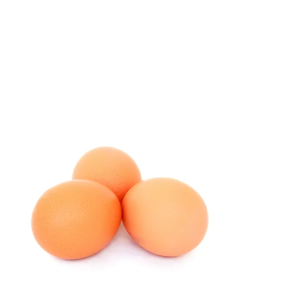 Tre uova di pollo — Foto Stock