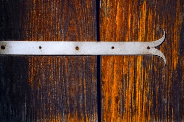 Fragment of the wooden door — Stock Photo, Image