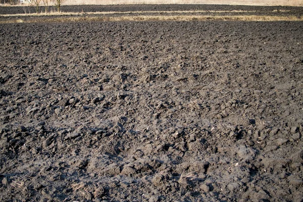 Plowed Field In Spring — Stock Photo, Image