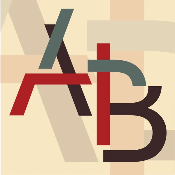 Alphabet "A, B" — Stock Vector