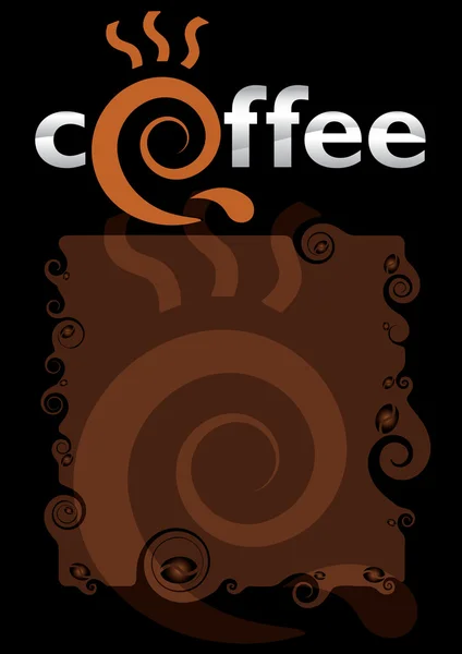 Vorlage für das Kaffee-Menü — Stockvektor