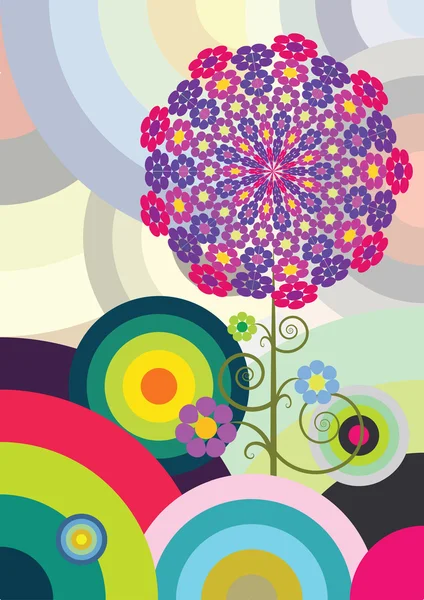 Cercles multicolores — Image vectorielle