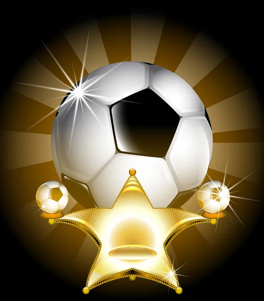 Звезда футбола — стоковый вектор
