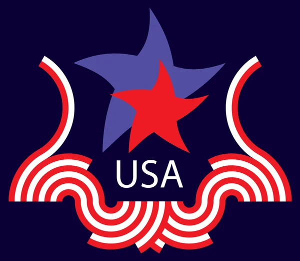 Αμερικανική σημαία, σχεδιασμένα με τη χρήση στοιχείων — Διανυσματικό Αρχείο