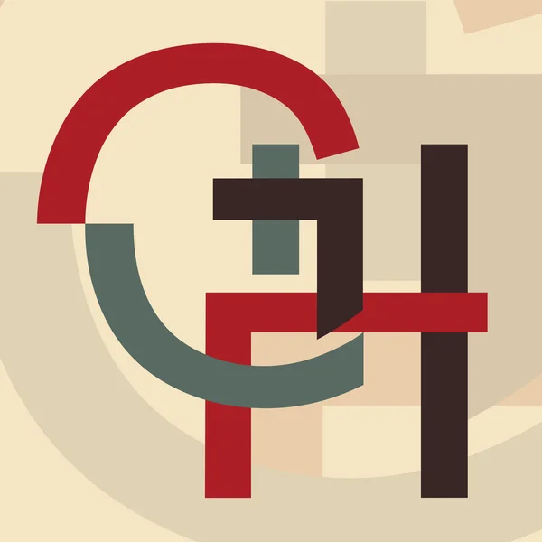 Alphabet "G, H" — Stock Vector