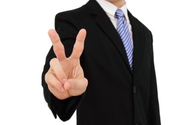 Victory sign clipart