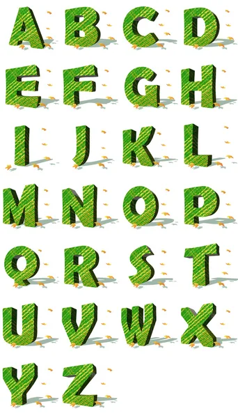 Ecologische alfabet — Stockfoto
