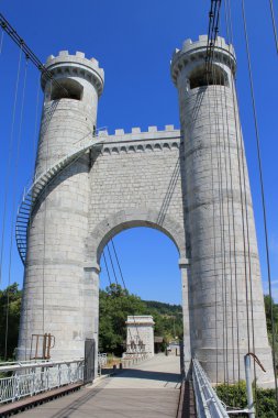 Towers of the bridge of the Caille, France clipart