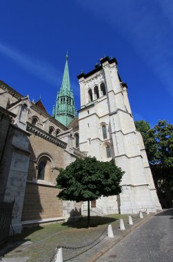 Saint-Peter's cathedral in Geneva, Switzerland clipart