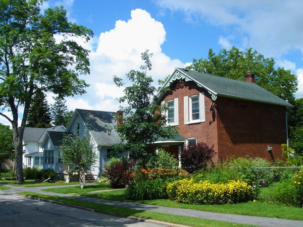 Houses in Gananoque, Ontario, Canada