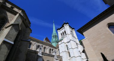 Saint-Peter's cathedral in Geneva, Switzerland clipart