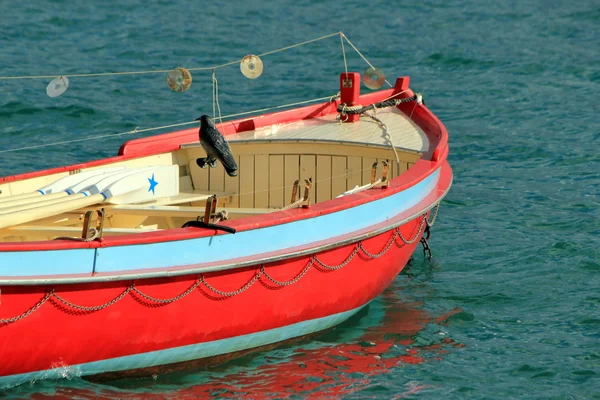 Färgade båt — Stockfoto