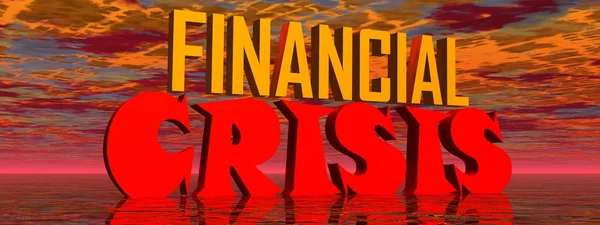 Financial crisis — Stock Photo, Image