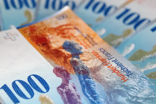 Εκατό ελβετικά φράγκα — Φωτογραφία Αρχείου