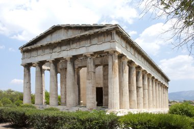 in hephaestus Tapınağı. Atina, grece.