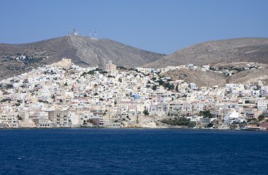 ermopouli ve ano syro, syros Island, Yunanistan