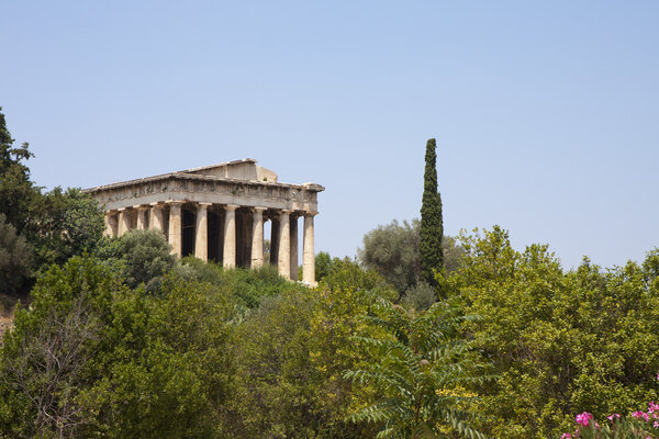 The Temple of Hephaestus was begun in 449 BC, just two years before the Parthenon.