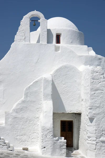 Igreja de Panagia Paraportiani. Mykonos, Grécia — Fotografia de Stock