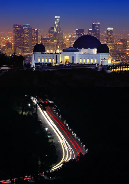 Орієнтир Гріффіт обсерваторії в Лос-Анджелесі, штат Каліфорнія — стокове фото