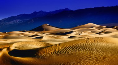 Beautiful Sand Dune Formations in Death Valley California clipart