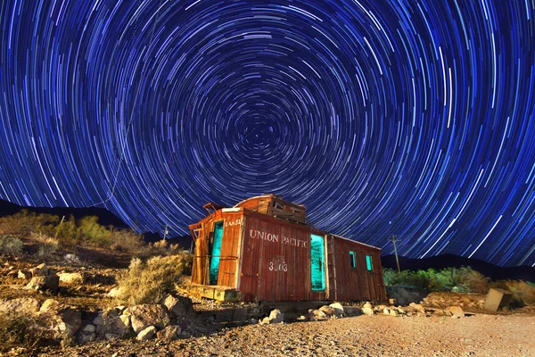 Time Lapse Immagine delle stelle notturne — Foto Stock