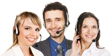 Customer service operators clipart