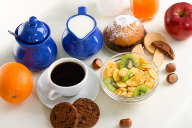 Sağlıklı kahvaltı.