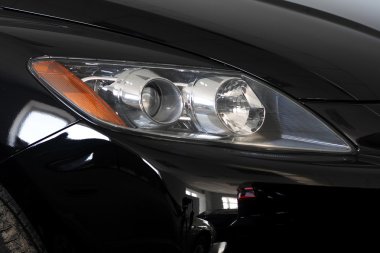 Front lights of a car clipart