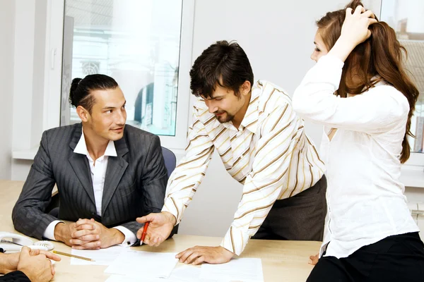 Business team having a discussion — Stock Photo, Image