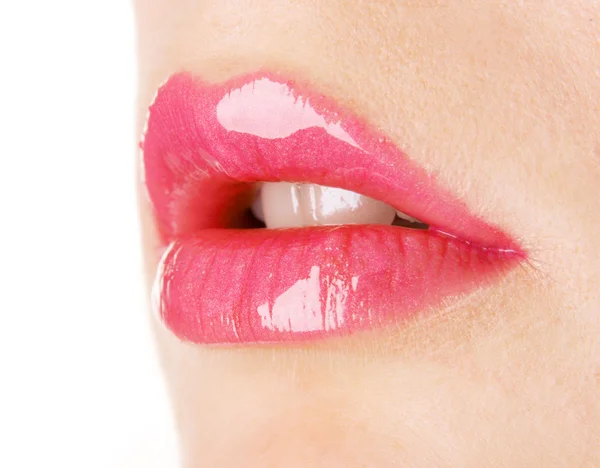 Belle labbra femminili — Foto Stock