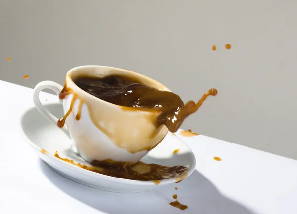 stock image Splashes of hot coffee