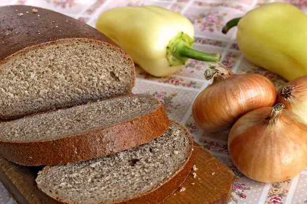 Stock image Bread and Vegetables