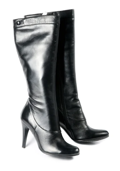 Modern red female boots — Stock Photo, Image