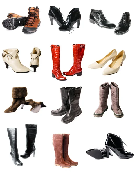 Kollektion moderner Schuhe — Stockfoto
