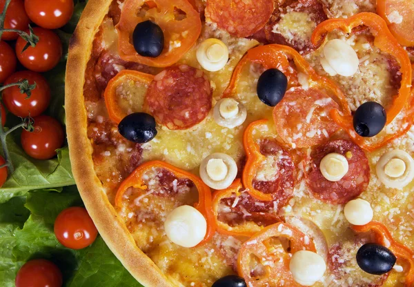Pizza z warzywami — Zdjęcie stockowe