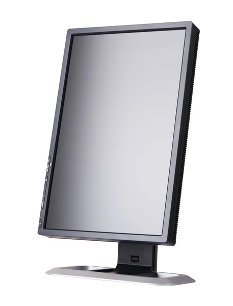 Modern black computer monitor — Stock Photo, Image